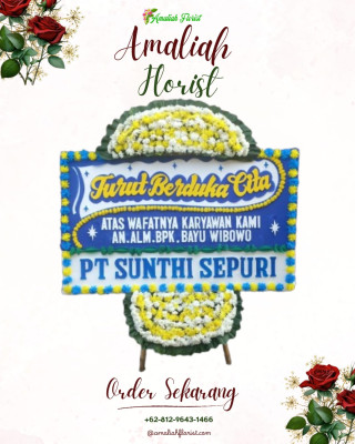 Papan Bunga Duka di Borbor