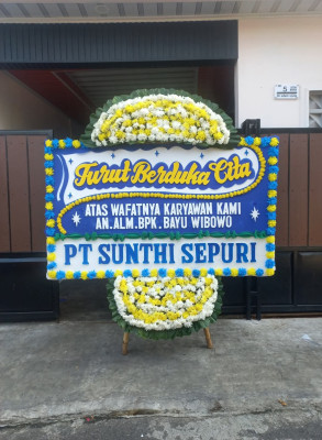 Papan Bunga Duka di Borbor
