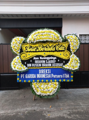 Papan Bunga Duka di Borbor